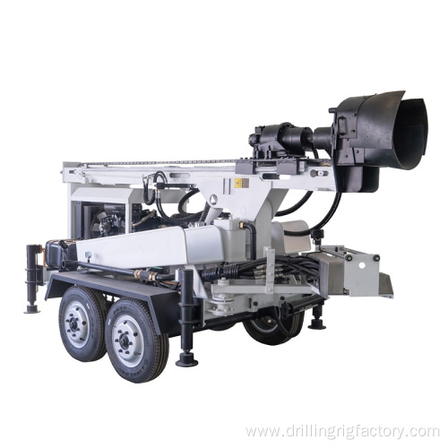 200M Trailer Mounted Water Borehole Drilling Rig Price